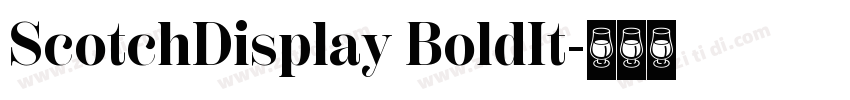 ScotchDisplay BoldIt字体转换